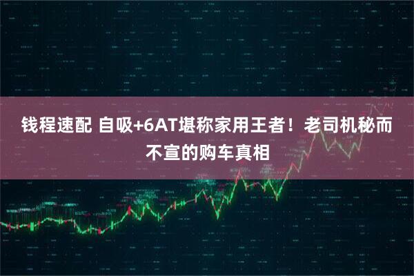 钱程速配 自吸+6AT堪称家用王者！老司机秘而不宣的购车真相
