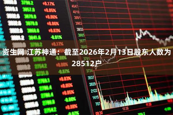 资生网 江苏神通：截至2026年2月13日股东人数为28512户